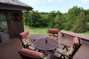 View from back deck - Country homes for sale and luxury real estate including horse farms and property in the Caledon and King City areas near Toronto